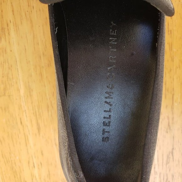 Stella McCartney Dark Grey Star Binx Canvas Platform Slip-on Sneakers - Picture 10 of 12